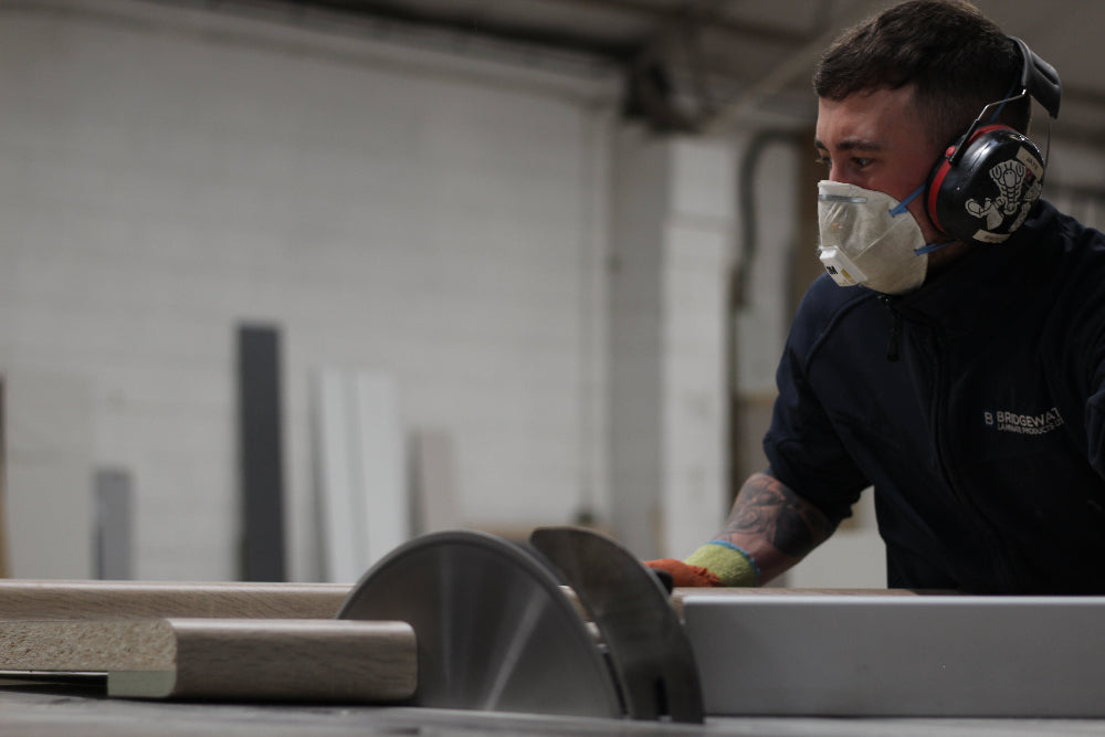 Worktop Being Manufactured and Cut