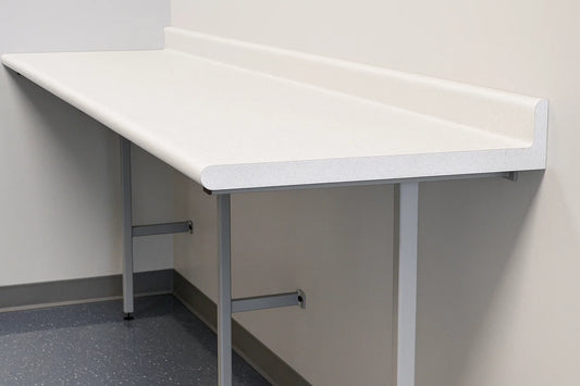 Cantilever Desk Leg under HTM Worktop