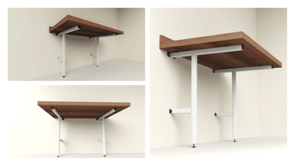 Height Adjustable Cantilever Desk Supports